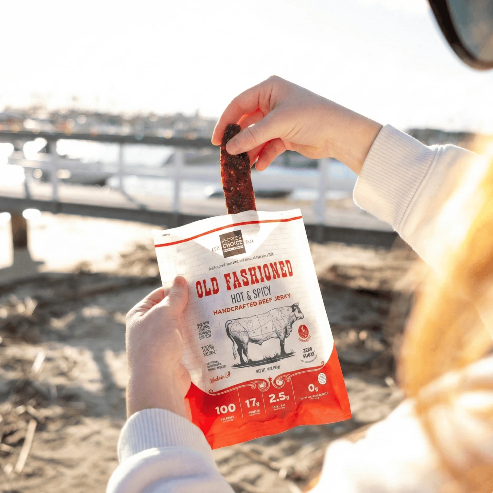 OLD FASHIONED - HOT & SPICY BEEF JERKY - Image 5